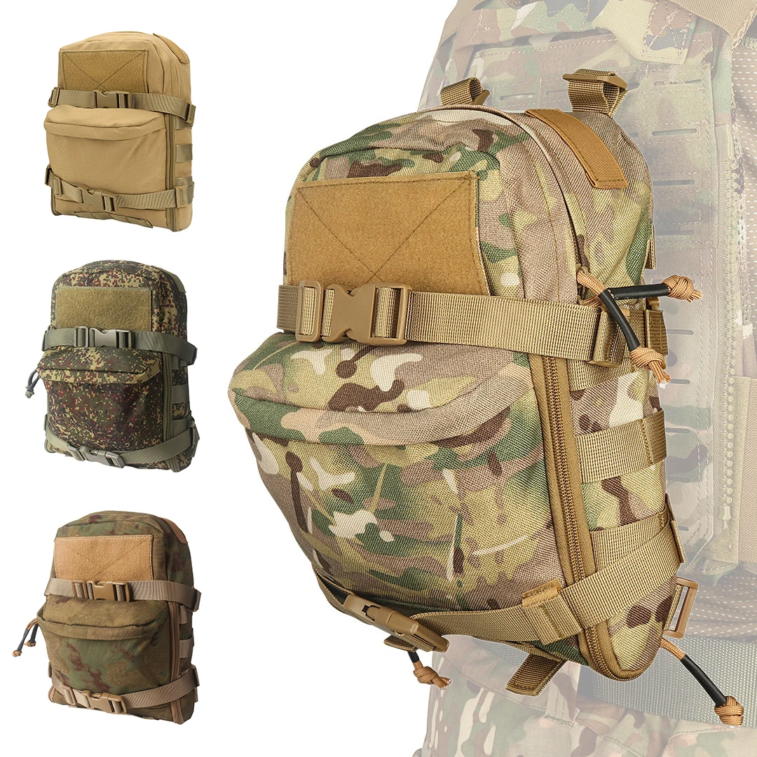 Outdoor Tactical backpack Combat Training Assault Molle Bag Lightweight vest hose Backpack Accessory Water bag backpack