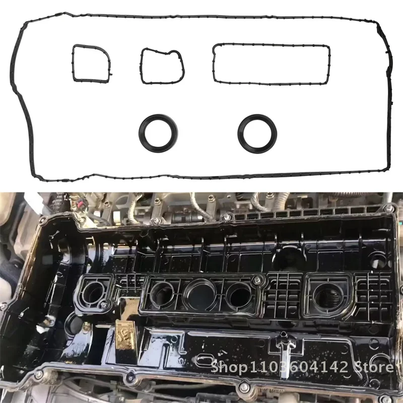 1 комплект прокладок клапанной крышки для Ford EcoSport/Фокус VS50877R VS50729 VC4236G, черные автомобильные аксессуары