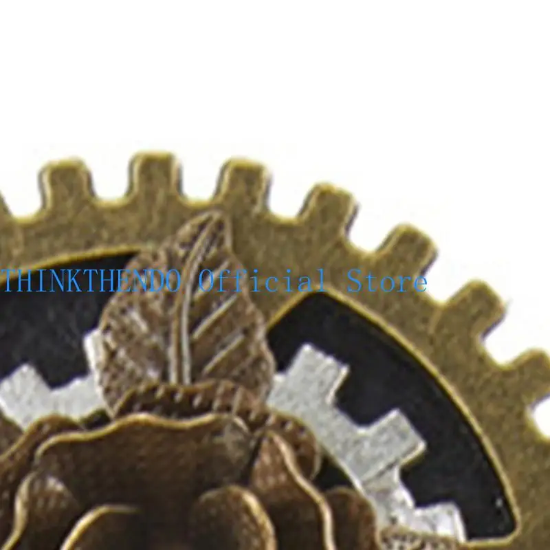 39BB دبابيس طوق بروش معدني تروس steampunk #5