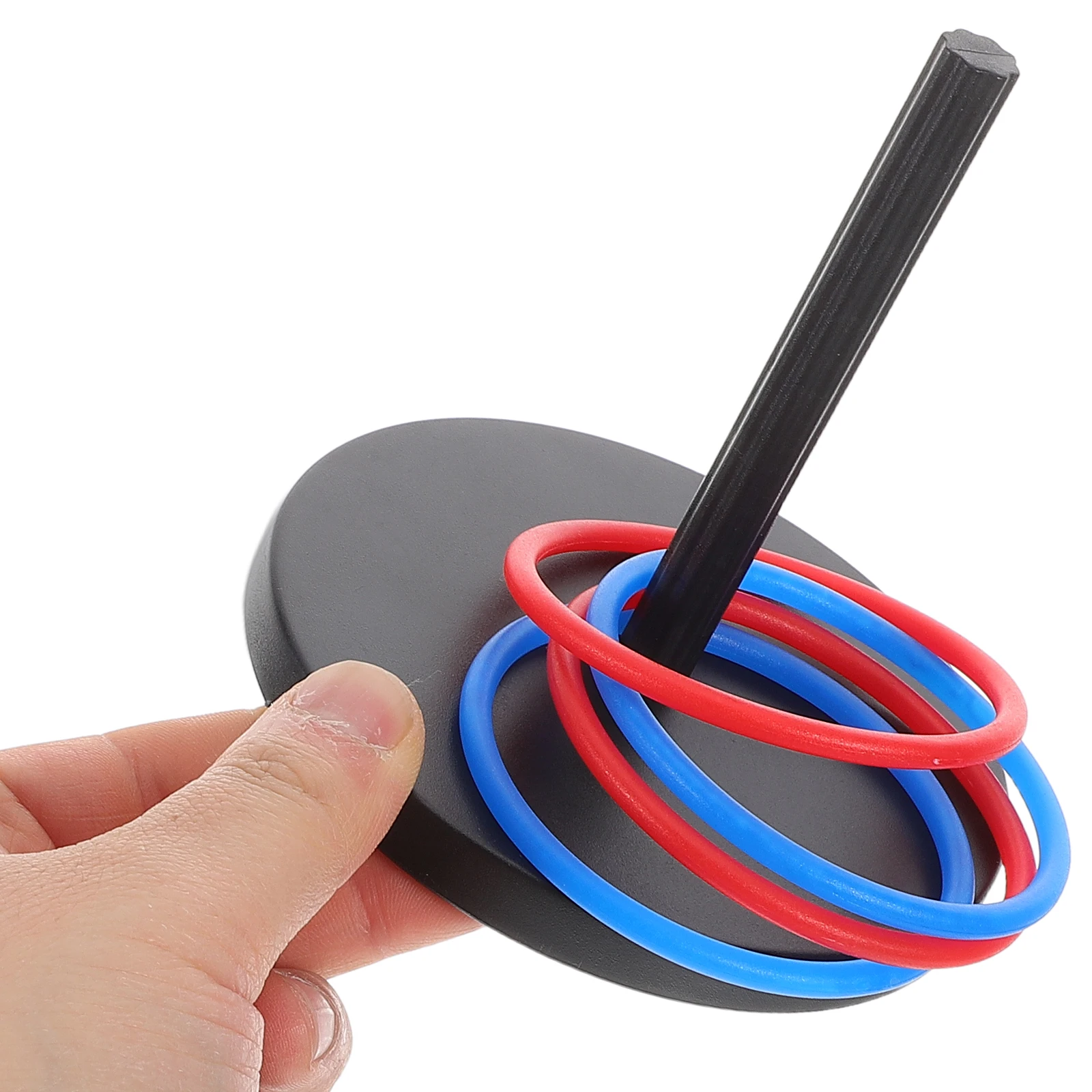 

1 Set Horseshoe Game Set Includes Horseshoes And Circle Rings Plastic Ring Toss Game Kids Party Play Toy Toddler Outdoor Toys
