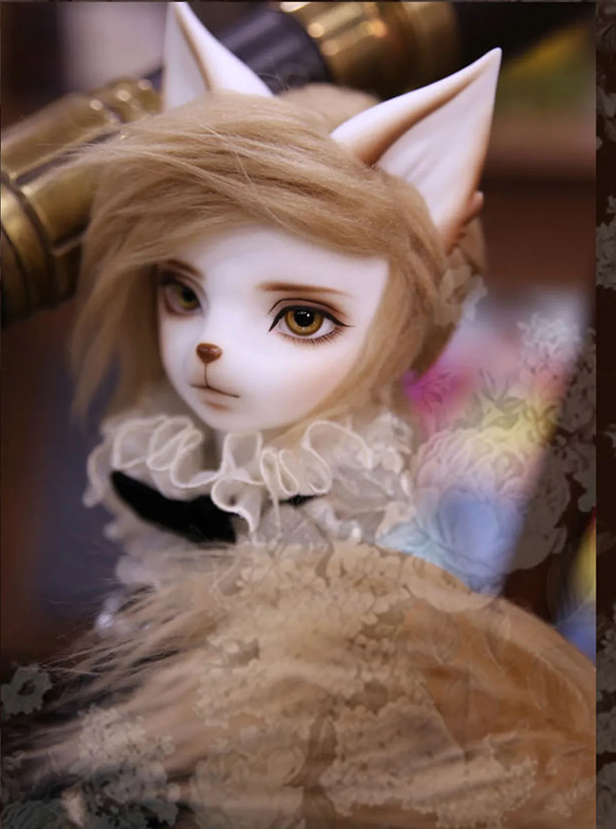 새로운 BJD SD 동물 늑대인간 개 머리 1/3 아서 (남성 인체) 무료 눈 레진 피규어 꿈같은 인형 스팟 메이크업