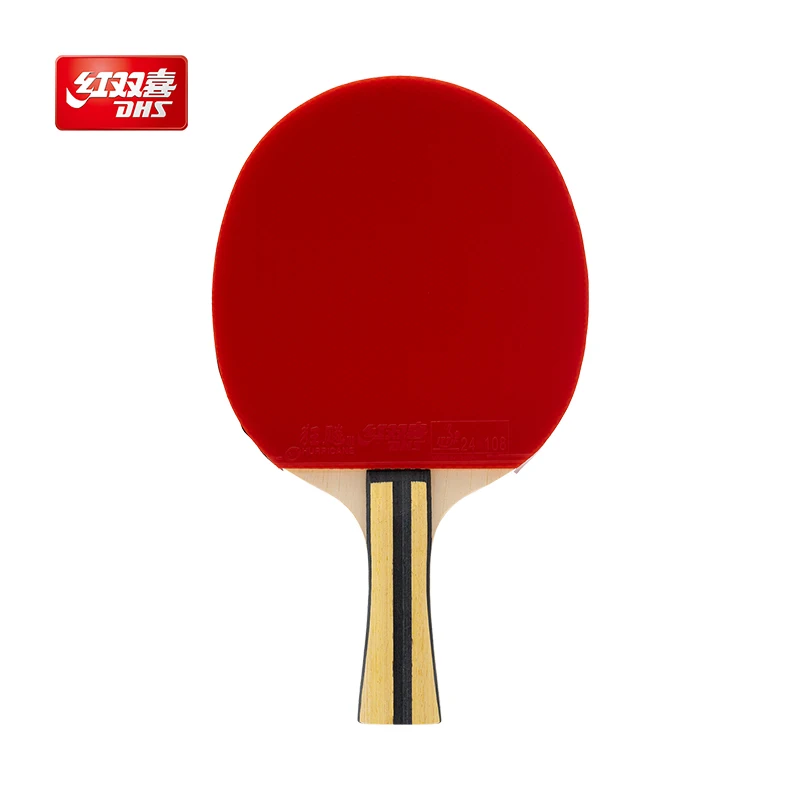 DHS Table Tennis Racket Ping Pong Paddle Table Tennis Racquets Sports Raquete with Hurricane Sticky Rubber Sun Yingsha-style