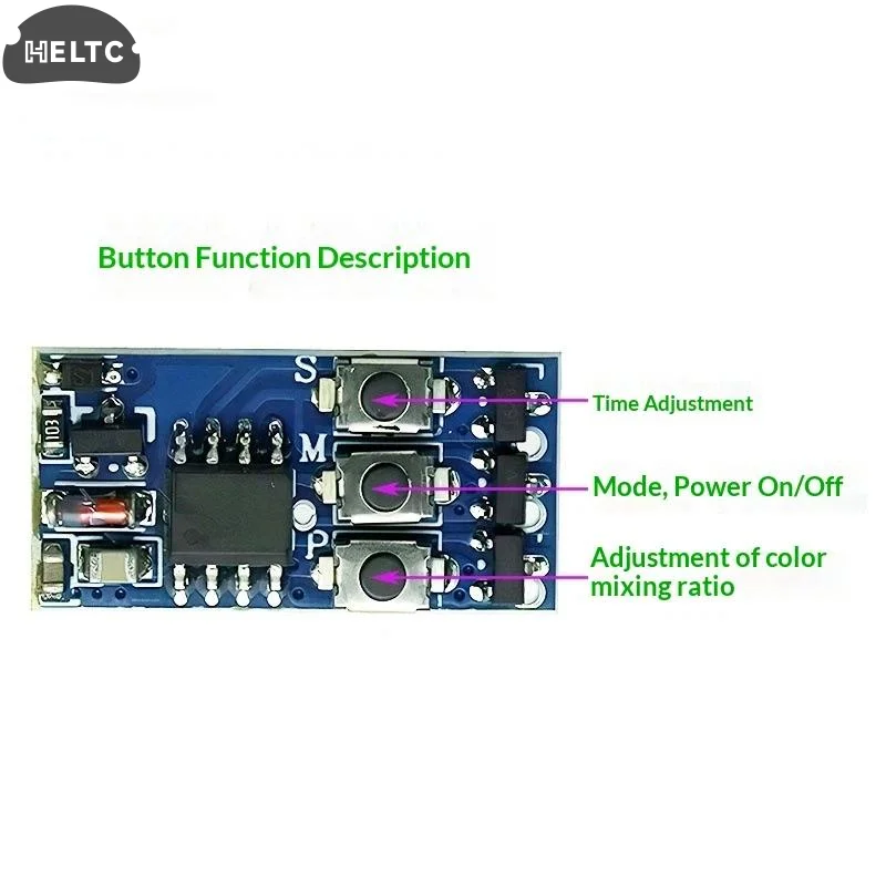 1Pcs RGB Light Strip Controller DC5-24V WS2812 LED Strip Control Board RGB Strip Driver Module WS2811/16703