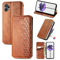 Wallet Magnetic Leather Case For Nothing Phone 2A 1 2 Book Shockproof Flip Magnet Full Cover Bumper Stand Cards Solt Flip Cover