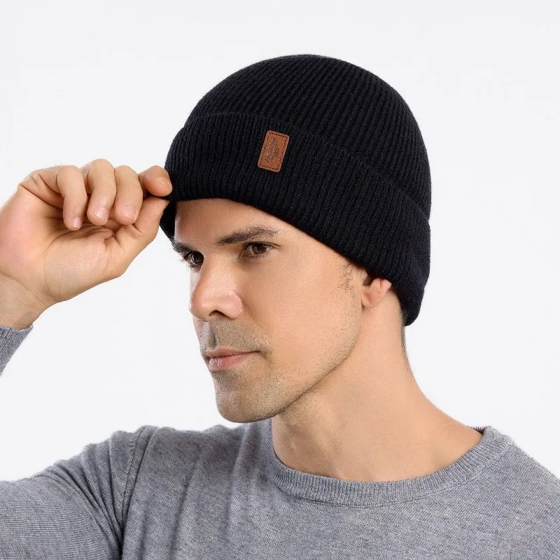 Neue Unisex Winter Hut Hinzufügen Fleece Warme Kappe Stilvolle Weiche Beanie Hut Für Männer Frauen Im Freien Verdicken Ski Sport Gestrickte Hut