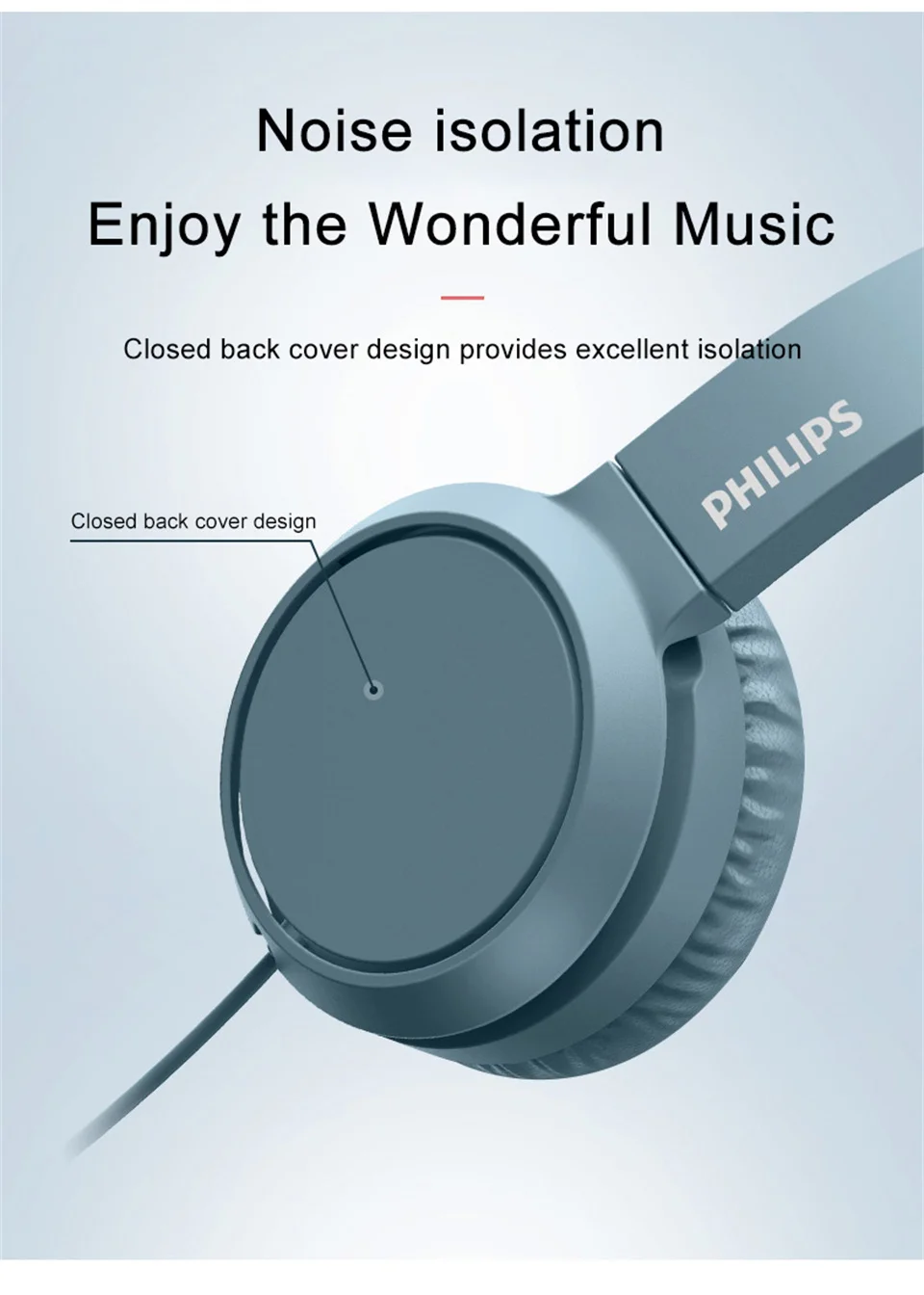 Philips TAH4105 Kabelgebundener 3,5-mm-Gaming-Kopfhörer, HiFi-Stereo, zusammenklappbar, praktische Kopfhörer, Online-Unterricht, Bildung, Lern-Headset – Detail 5