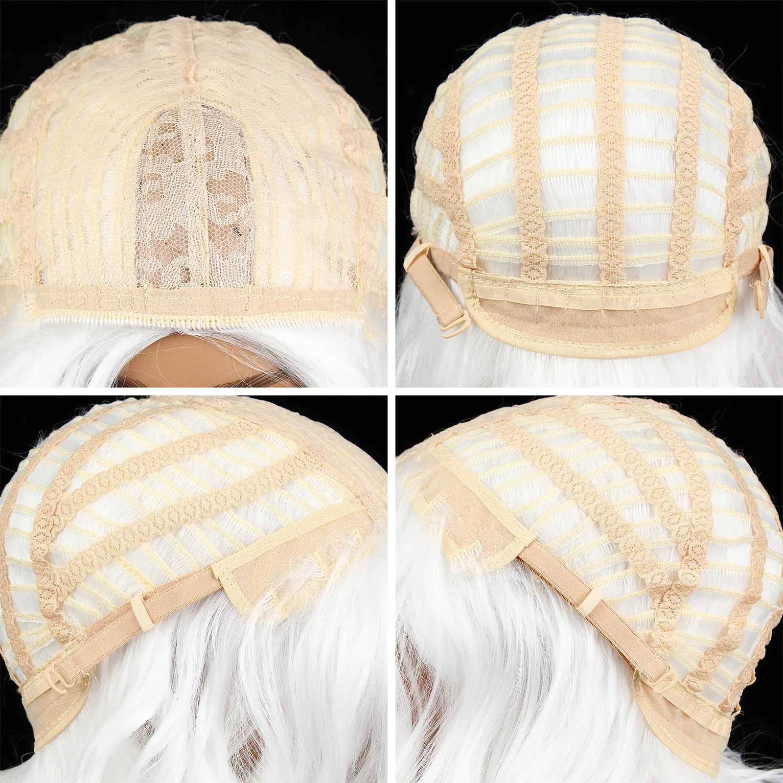 Adult Cosplay White Wig Beard Set Christmas Santa Claus Role Plays Costume Halloween Performance Cosplay Party Decoration Prop