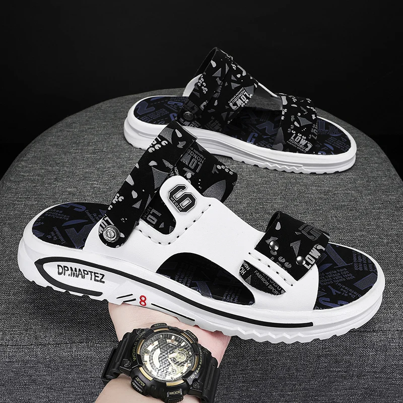 

Men's Shoes 39-44 Summer Must-Have Beach Sandals Popular Casual Slippers Simple Retro Men's Fashion Sandals