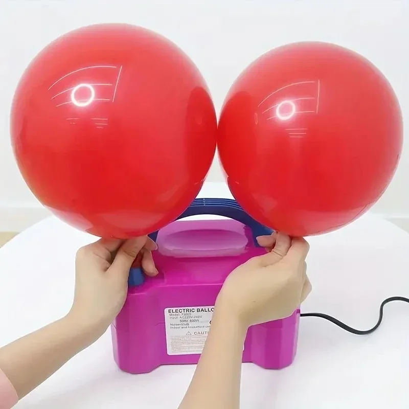 Electric balloon pump balloon blowing machine air pump double hole automatic air pump inflatable balloon machine wedding room ba image 4