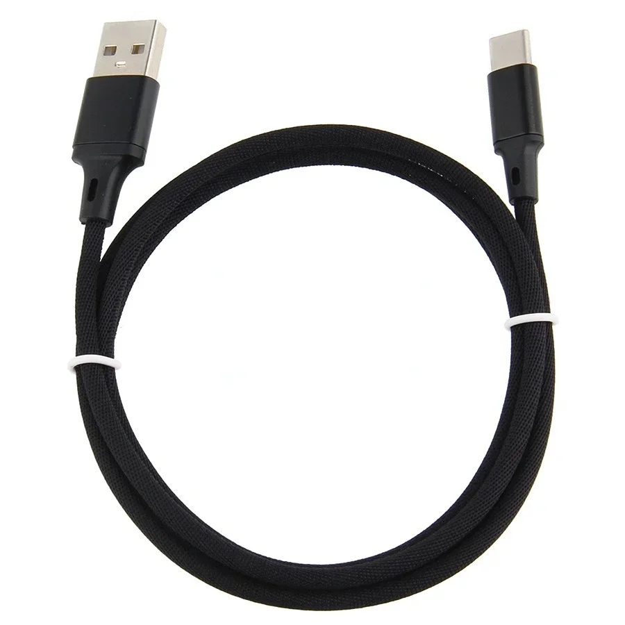 100 قطعة 1 متر نايلون USB نوع C كابل شحن سريع مايكرو مزامنة البيانات شاحن سلك الحبل آيفون سامسونج شاومي الهواتف الذكية