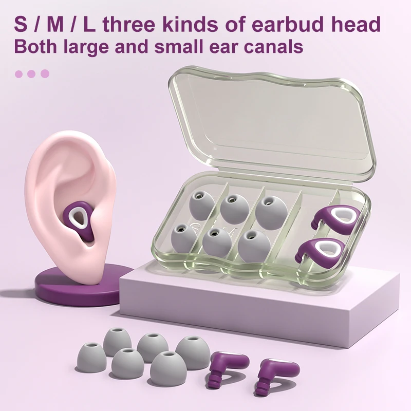 

Anti Noise Silicone Earplugs Waterproof Swimming Ear Plugs Canceling Noise Reduction Soundproof Sleep Ear Protector for Travel