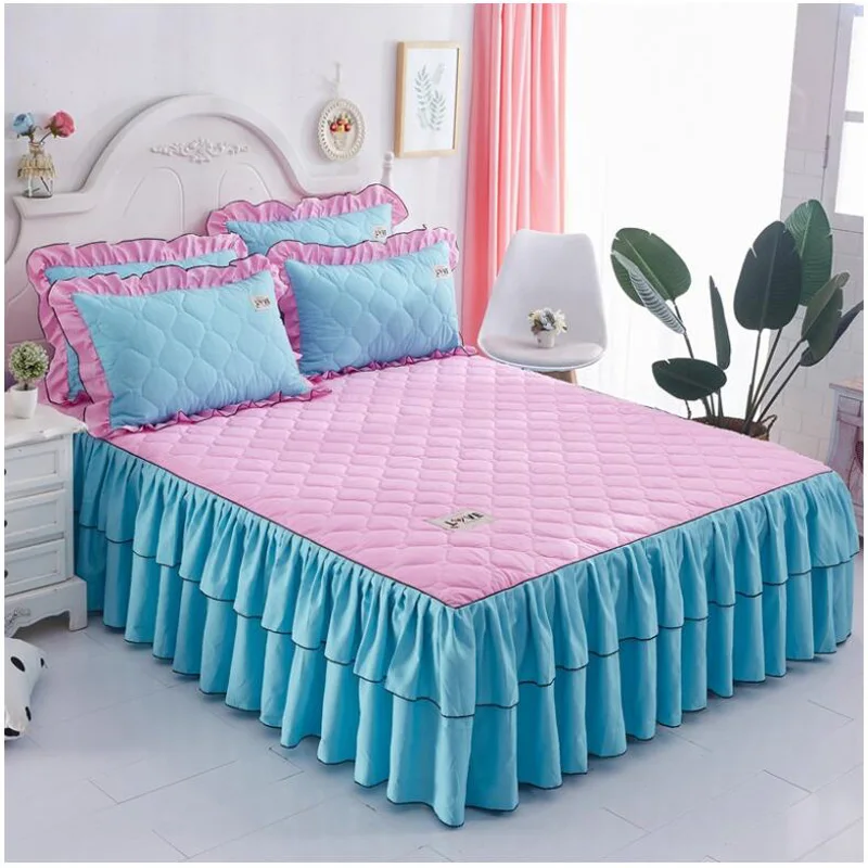 

Thick Cotton Bed Skirt, Single Piece, Warm Bed Lid, Simmons Protective Cover, Pillowcase not Included, Winter