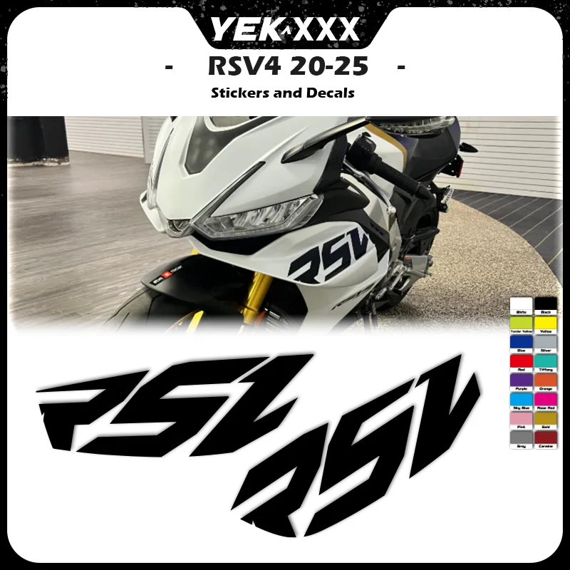 Autocollant de carénage à ailes, drapeaux de conception creuse pour ailes, pour Aprilia RSV4 1100 X Trenta X EX3MA 1000 2020 – 2025