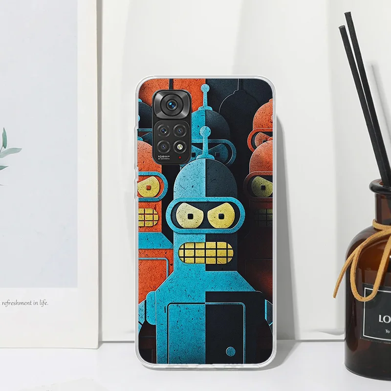 Cartoon F-Futuramas Phone Case For Xiaomi Redmi Note 13 12S 11S 10S 12 11E 10 Pro Plus 11T 9S 9 8T 8 7 Art Fundas Back Cover