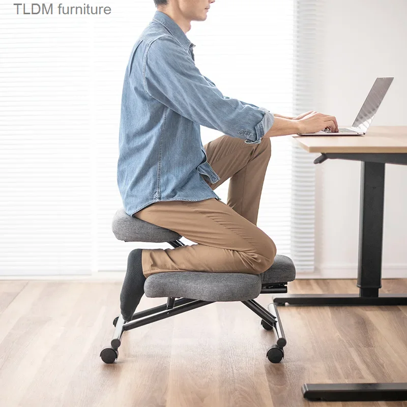 Home office chair conforms to ergonomics, desktop chair actively sits to relieve back and neck pain, amplifier improves Postu