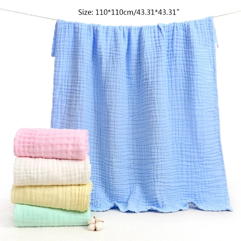 Soft Breathable 6-Layers Gauze Baby Receiving Blanket Muslin  Towel