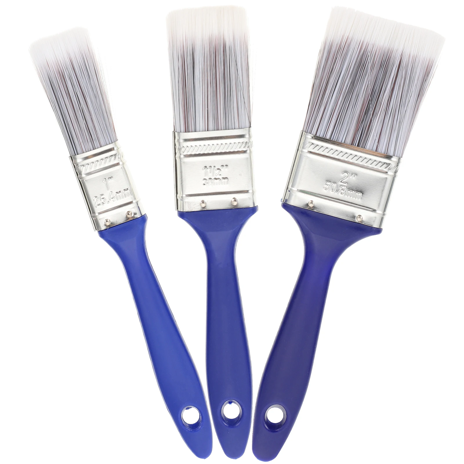 

3pcs PVC Glue Brush Paint Brushes for Walls Suite Nylon Flat Utility Plastic Craft Painting Tools Kit