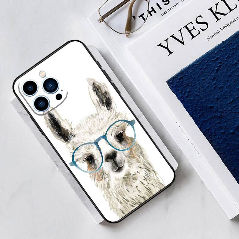 Lama Llama Alpaca Case For iPhone 11 12 13 14 15 16 Pro Max Mini X XR XS Max 7 8 15 16 Plus Shell Cover