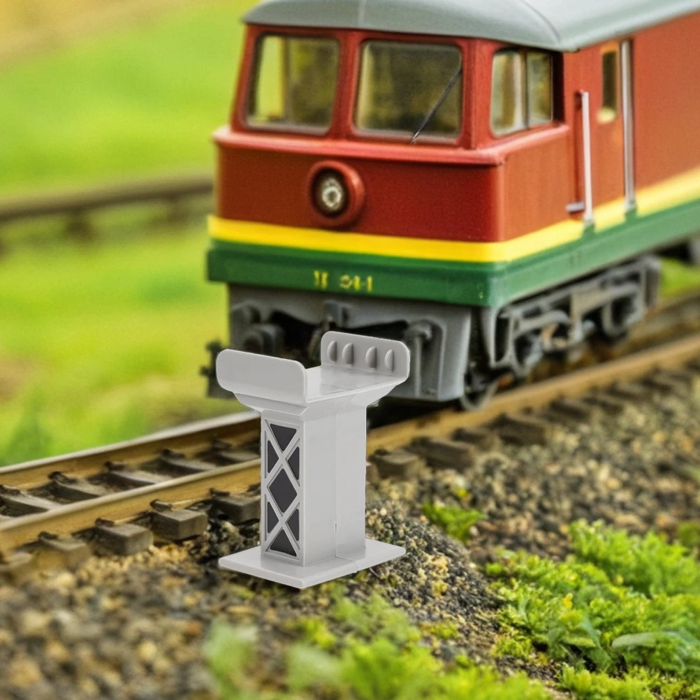 

12pcs Train Track Accessories Elevated Support Pillars Plastic Railway Bridge Compatible Toy Track Supports