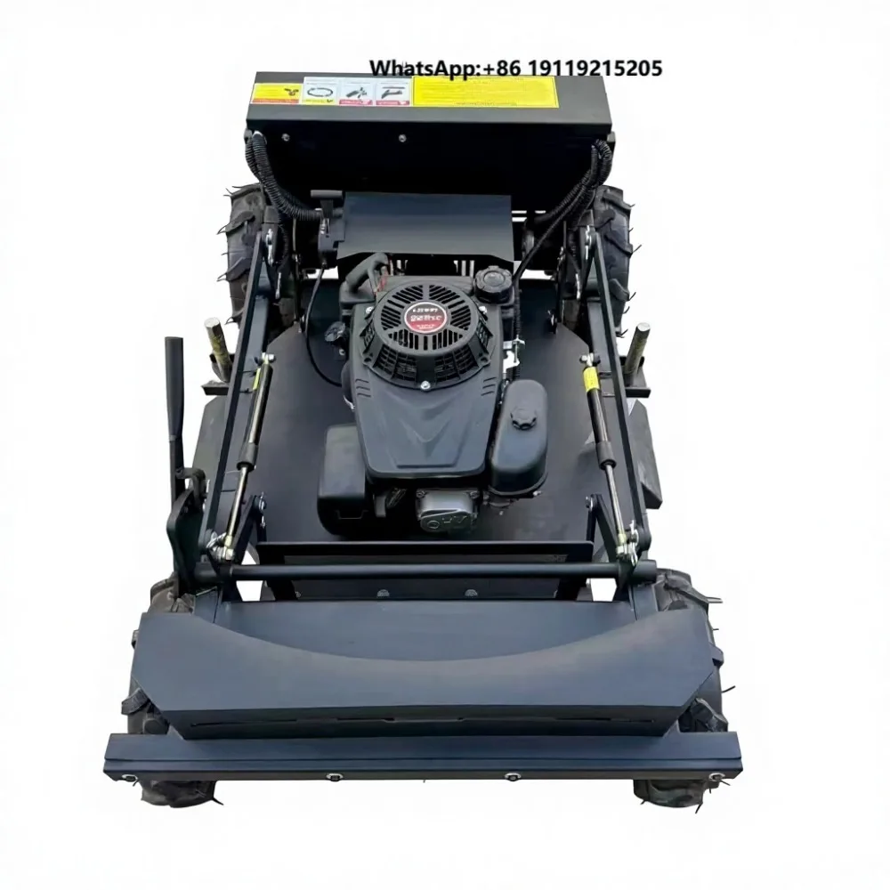 Wheel Remote Control High Horsepower All-in-one Lawn Mower with Shredding Grass Disposal for Farmland & Wasteland Reclamation