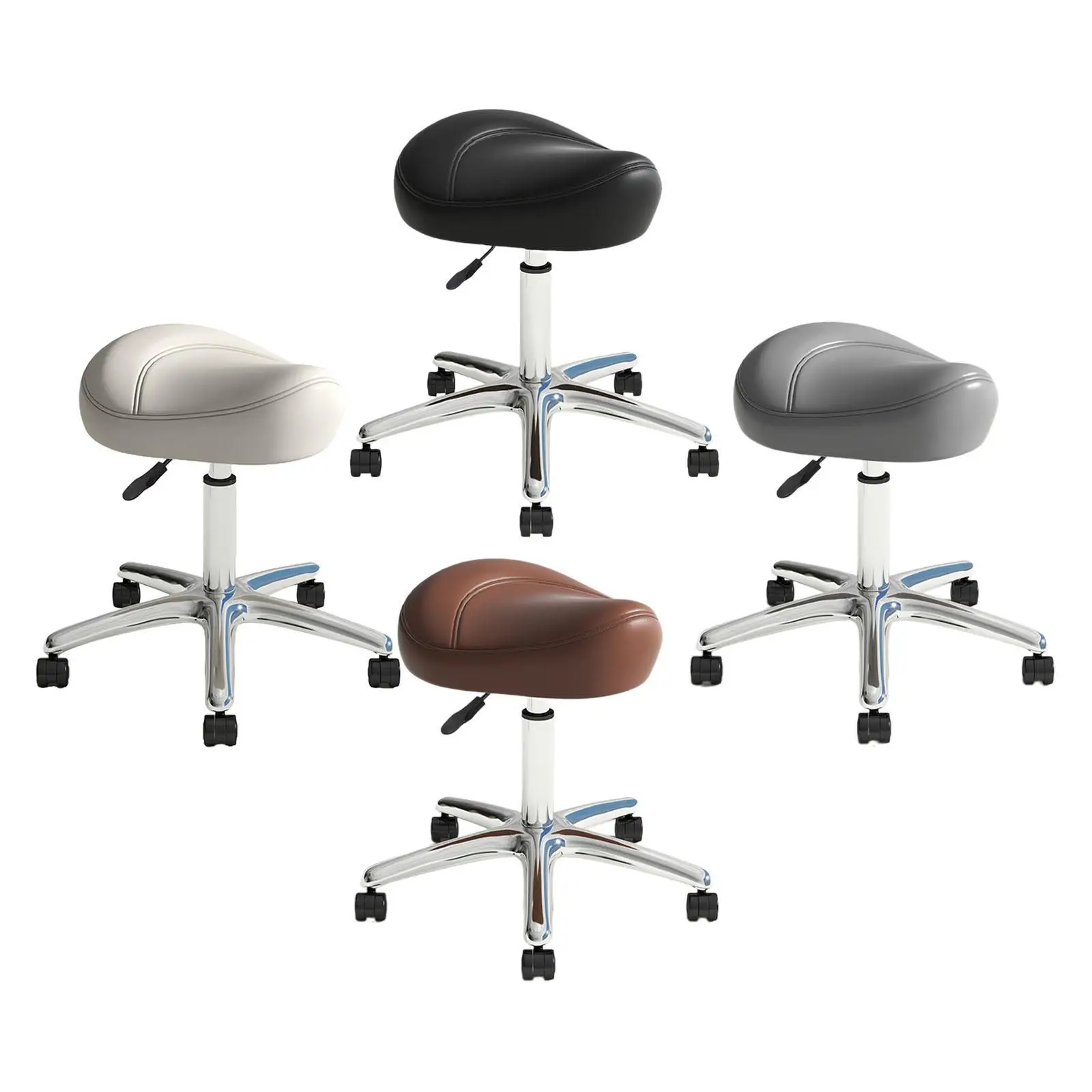 Saddle Stool,Drafting Bar Stool,Lift Stool,Swivel SPA Stool,Rolling Chair for Beauty,Massage,Hairdressing Stool,Manicure Home