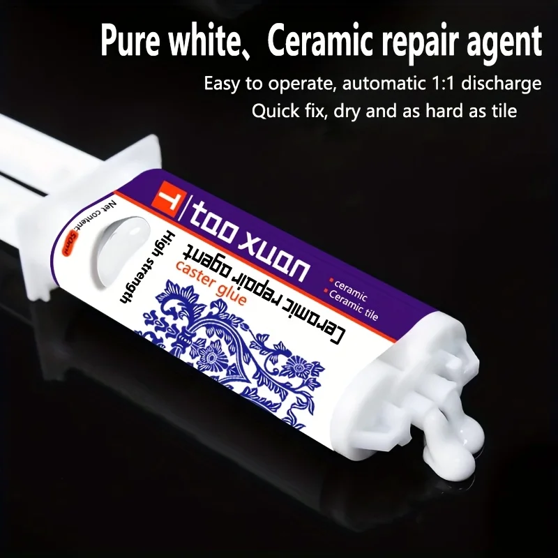 1pc Ceramic Repair Agent - Super Strong Waterproof Leak Sealant for Quick Fixes on Ceramics,Sinks,Bathtubs,Toilets, Vases, Tiles