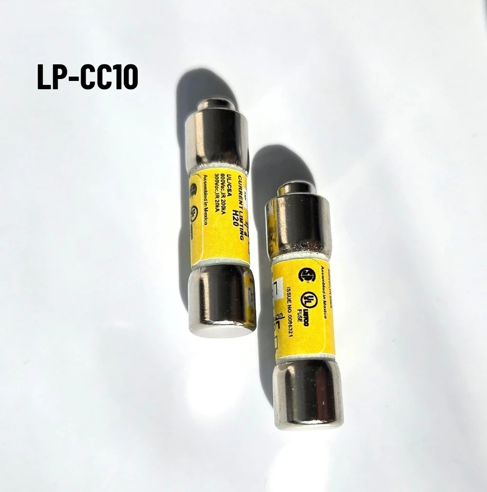 10PCS LP-CC10 Fuse, 10A 600VAC Class CC Current Limiting Time Delay Fuse Brand New Original Box