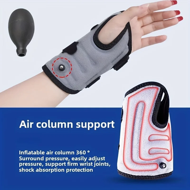 

Splint Wrist joint fixation Adjustable Inflatable Wrist Support Brace with Thumb Hole Sports Fitness Wristband Joint Stabilizer