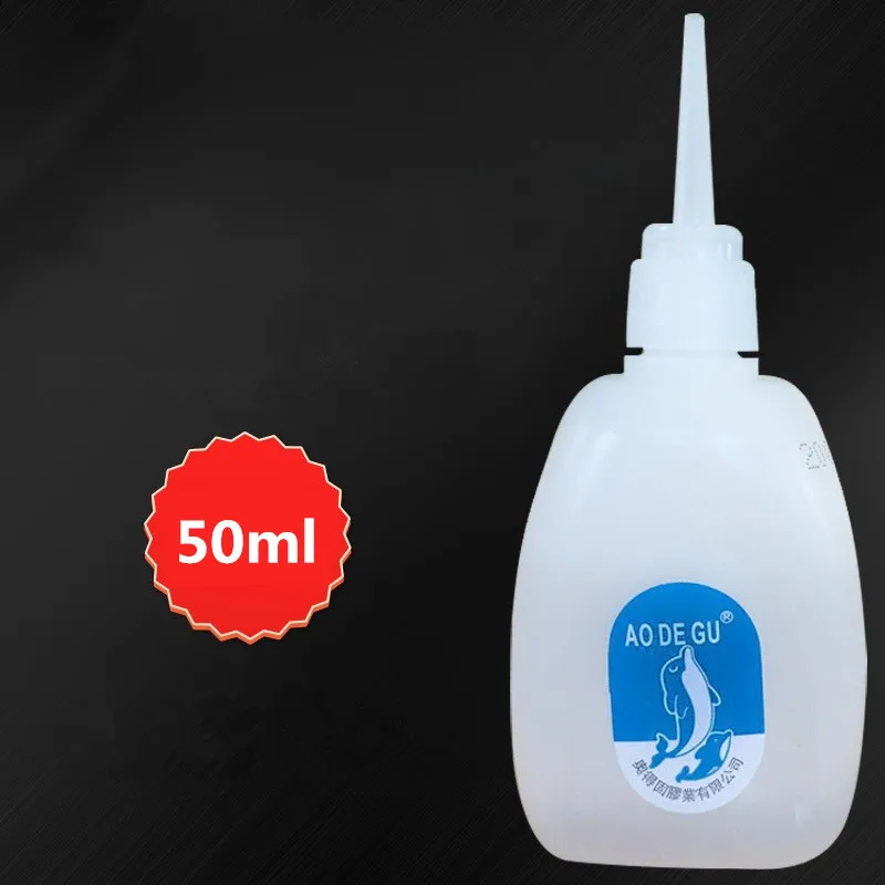 Imagem -02 - Instantâneo Seco Cianoacrilato Adesivo Forte Bond Couro de Borracha Metal Vidro Escritório Fornecimento Super Líquido Cola 502 Gel Prego Ferramenta 50ml