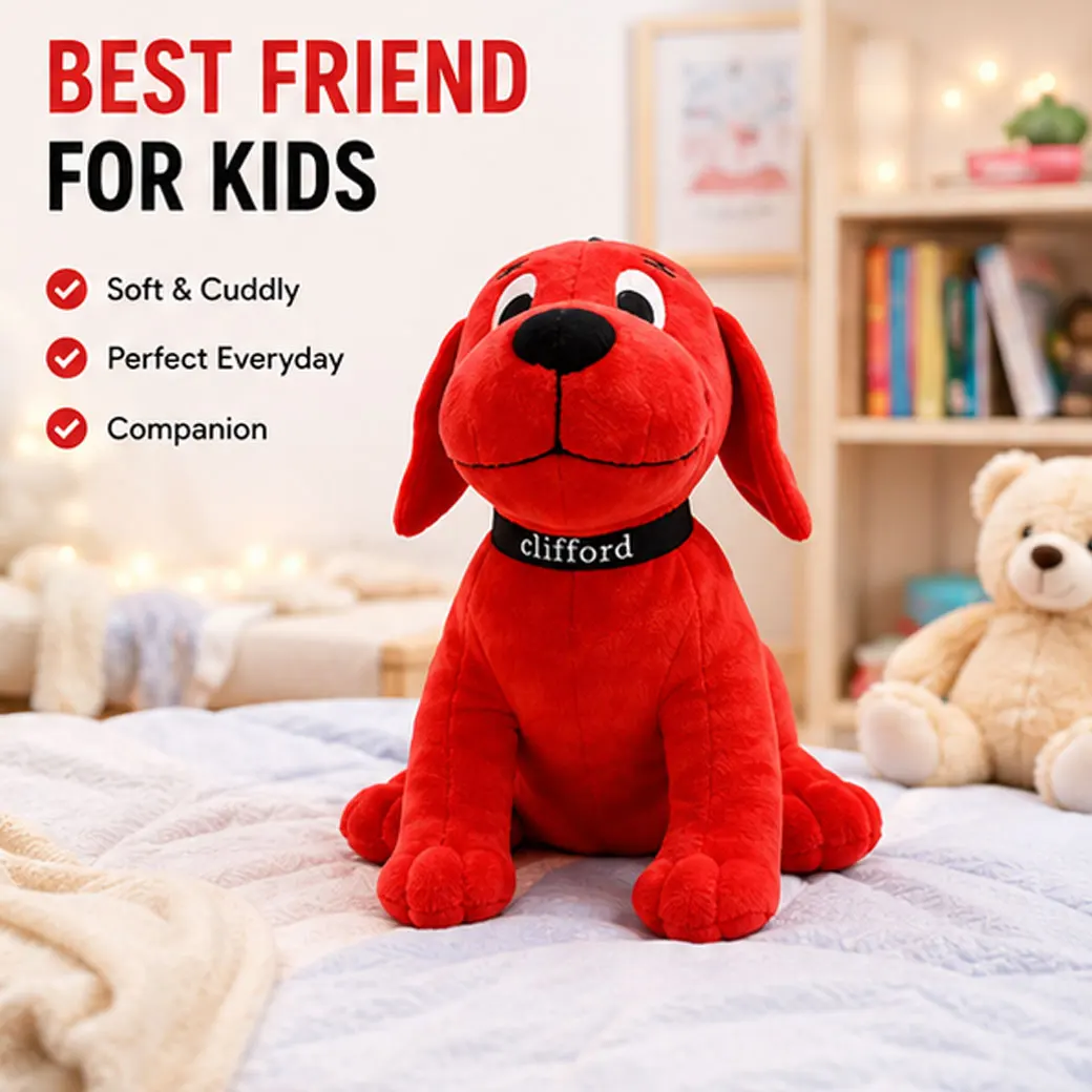 Clifford The Big Red Dog Plush Toy Soft Stuffed Animal Doll Cartoon Puppy Plush Kids Birthday Christmas Gift - view 2