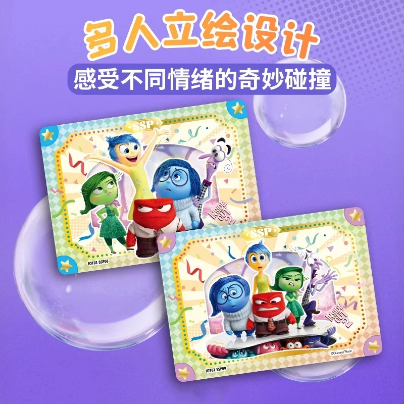 Inside Out Card Blind Box Stitch Inside Out 40pcs Movie Collection Card Growth Diary Cartoon Peripheral Kid Christmas Gift