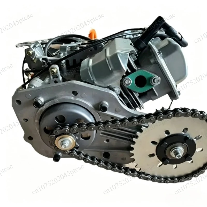 Complete set of motorcycle four stroke 100cc chain drive engine