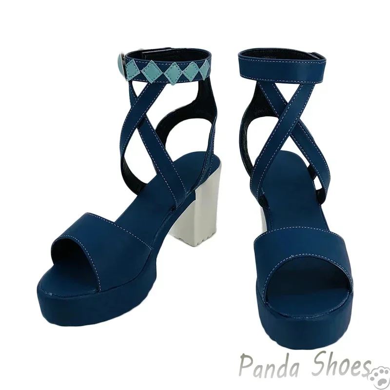 Genshinimpact Jean 코스프레 신발 애니메이션 게임 Cos 롱 부츠 Jean Gunnhildr 코스프레 의상 콘 할로윈 파티를위한 신발