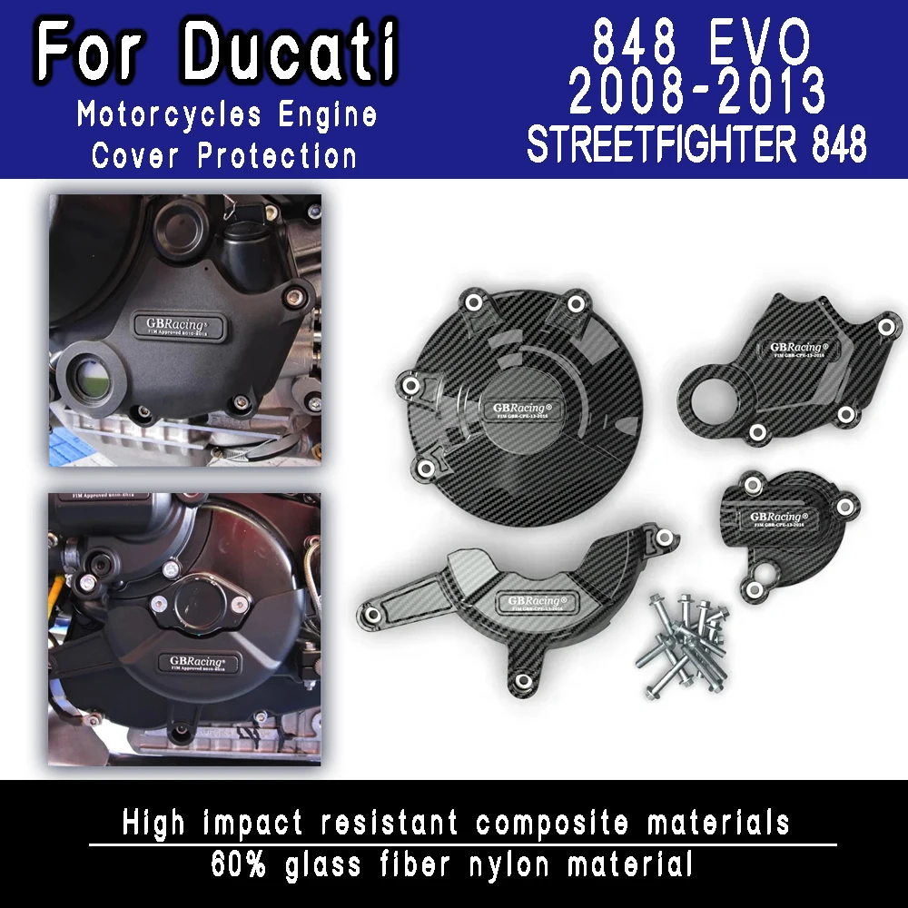 For Ducati 848 EVO 2008 2009 2010 2011 2012 2013 STREETFIGHTER 848 Motorcycles Engine cover Protection case