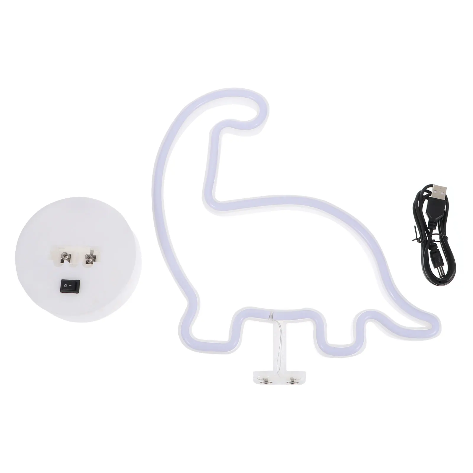 Dinosaur Shape LED Neon Light Acrylic Plastic Night Lamp Bedroom Table Decor Gift Creative Premium Delicate Durable
