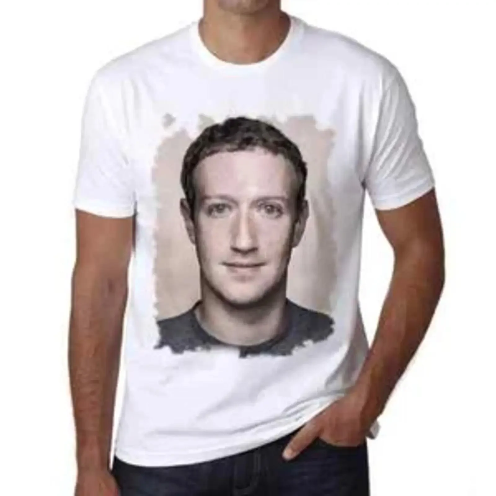 Men's T Shirt Mark Zuckerberg Eco Friendly Limited Edition  vintage Washed Stylish graphic Slightly Versatile designer clothes