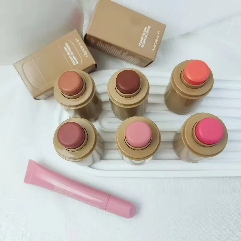 Rhod Blush Piggy Pocket Rouge Stick Freckle Beaver Hailey Lips and Cheeks for Both Lip and Cheek Blush Cream Set