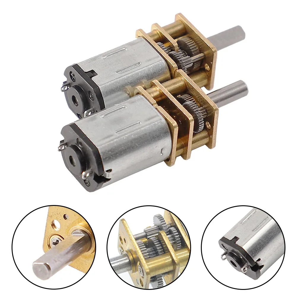 2PCS Metal For GA12-N20 DC 12V Gear Reducer Reduction Motor Deceleration Gear Motor Tools Parts  DC 12V