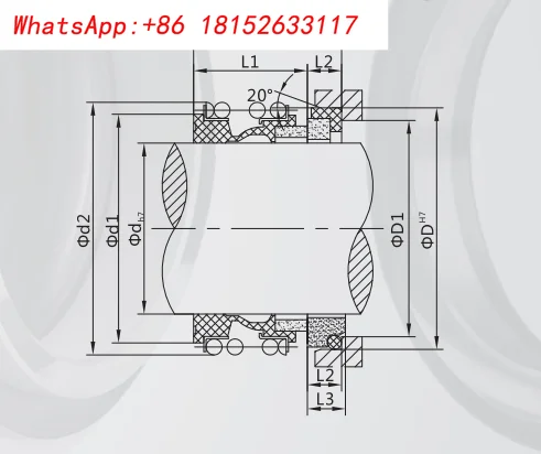 1 قطعة مضخة مياه الختم الميكانيكية ختم المياه MG1 (109) سلسلة مللي متر
