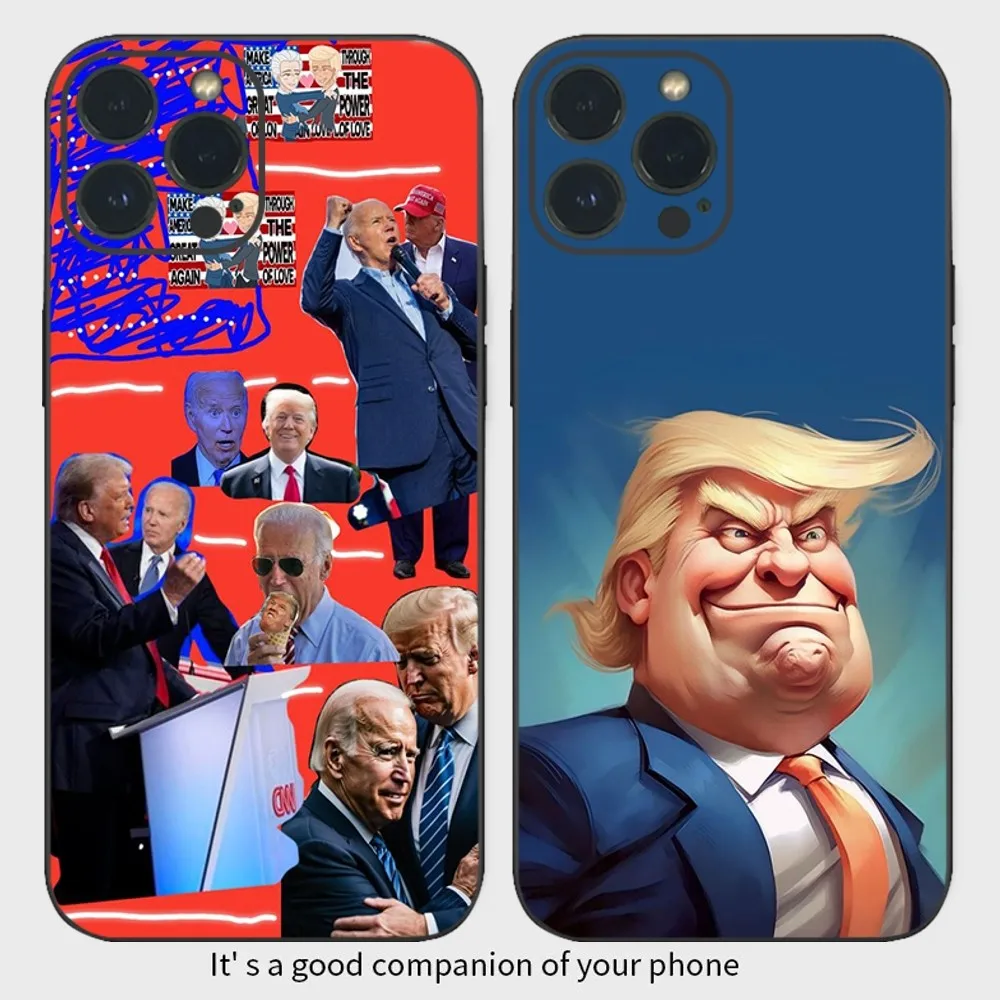 America President Donald Trump Phone Case  For iPhone15 14 13 12 Mini 11 Pro XS Max X XR SE5 6 7 8 Plus Soft Silicone Cover