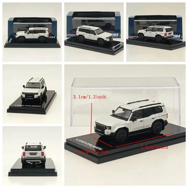 Hobby Japan 1/64 Toyota Land Cruiser LC250 (LHD) Simulation alloy car model, Boys' toy, Adult collectible ornament.