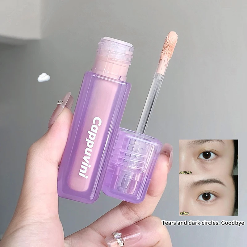 Vloeibare concealer Lichtgewicht donkere cirkel Smetporie - Minimaliserende romige concealer Natuurlijke afwerking voor make-up voor de gevoelige huid