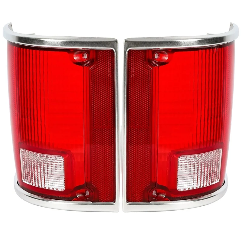 Tail Light Lamp Lens 1Pair Set Taillight 5968329 5968330 For Chevy C10 C20 C30 K10 1973-1991