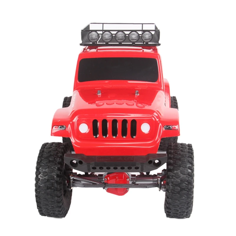 5つのLEDライトを備えた金属製ルーフラック,1:10 rcクローラー,traxxas,TRX-4,scx10,90046,scx10 iii,AXI03007-Drop