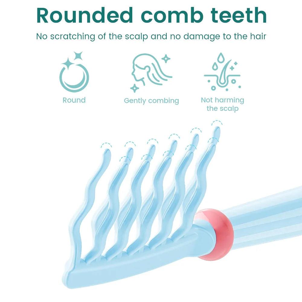 

Расческа для распутывания кудрявых волос - щетка против спутывания для влажных и сухих волос, для формирования локонов, уменьшает спутывание и ломкость, идеальный инструмент для ежедневного ухода за волосами