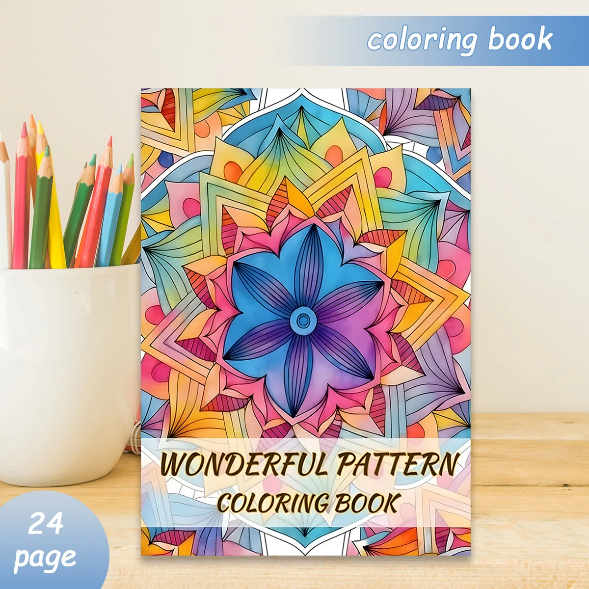 Wonderful Pattern Coloring Book Mandala Geometric Floral Intricate Abstract Pattern Stress Relief Drawing Gift For Adults