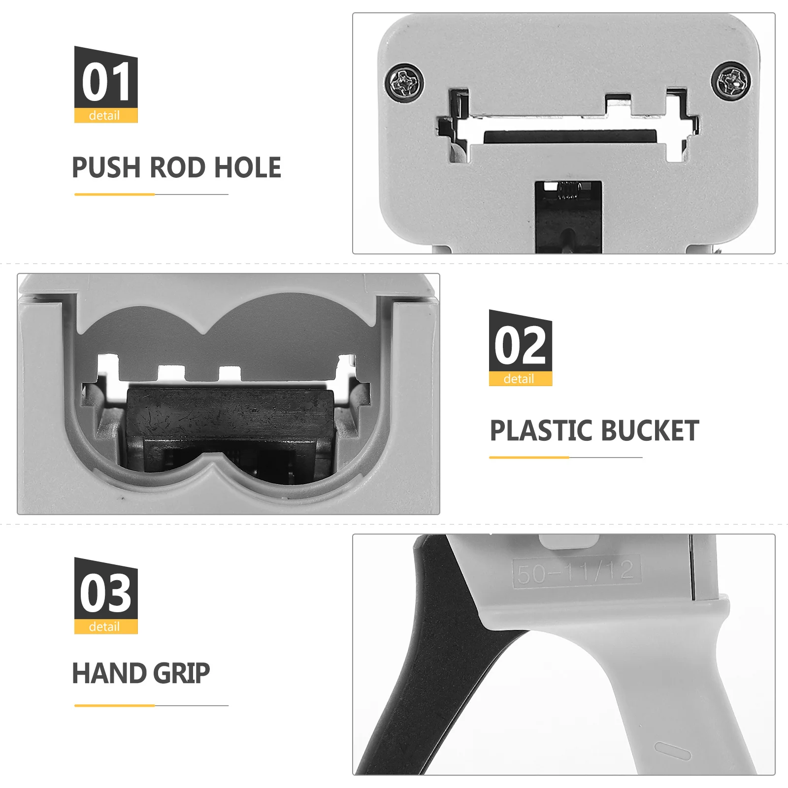 

50Ml Kit Metal Buckle Gun Practical Epoxy Glue Dispensing Mixing Dispensing Durable Dispenser Tool Home Use Dispenser Glue Tube