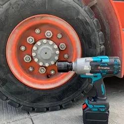 Lithium Brushless 2100 N.M 3/4 Electric Wrench Large Torque Cordless Driver Tool for Makita Battery