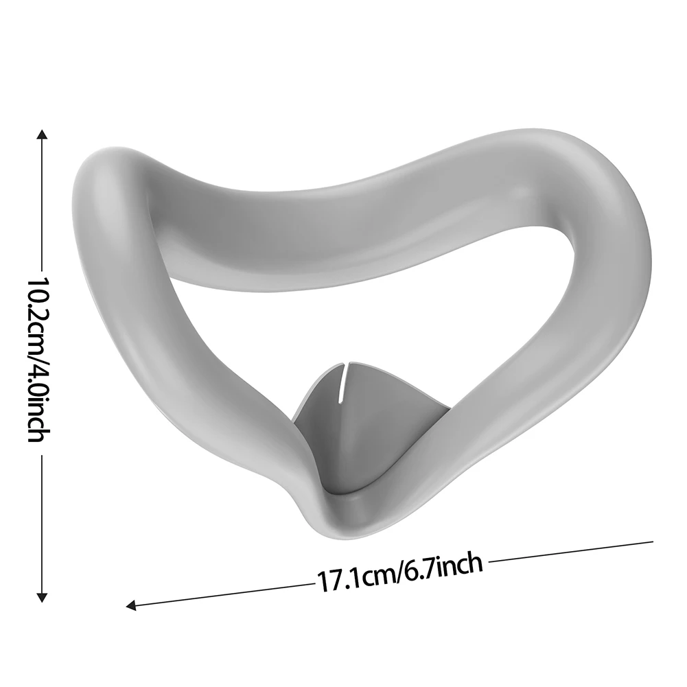 Silikonowa osłona twarzy VR Odporna na pot ochronna podkładka pod oczy z ochraniaczem na nos zapobiegającym wyciekom Poduszka na twarz Zamiennik dla Meta Quest 3S