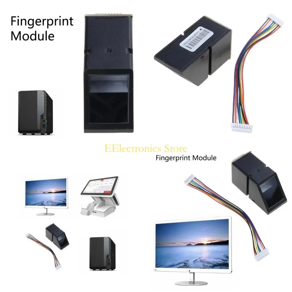 

B03C As608 Модуль идентификации отпечатков пальцев STM51 Одночиповая микрокомпьютерная плата, аксессуар для управления сбором